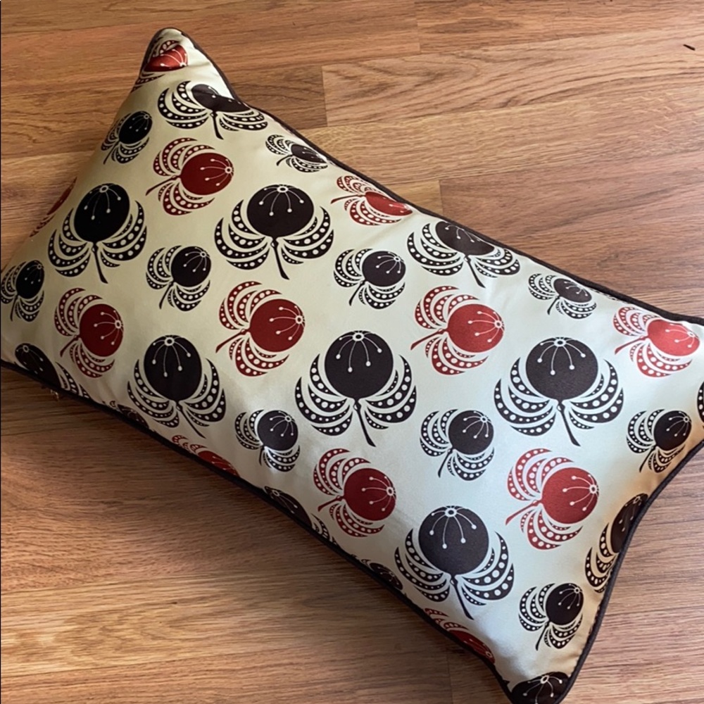 Agnes & Hoss plucky pod satin suede pillow